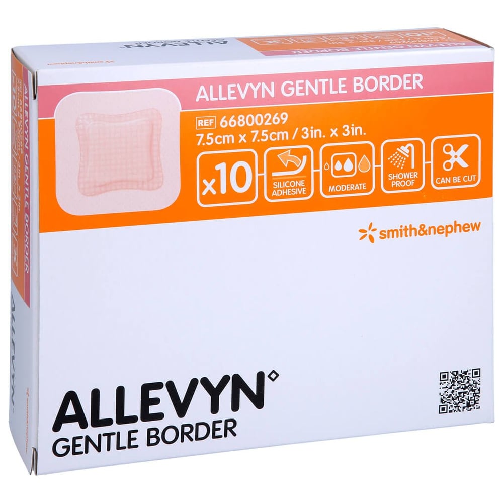 Allevyn Gentle Border 7.5x7.5 cm Schaumverband