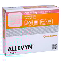 Allevyn Ag Gentle Border 7.5x7.5 cm Wundverband