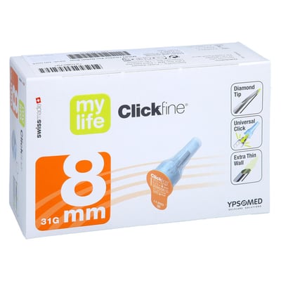 Mylife Clickfine Pen-Nadeln 8 mm 31 G Diamond Tip