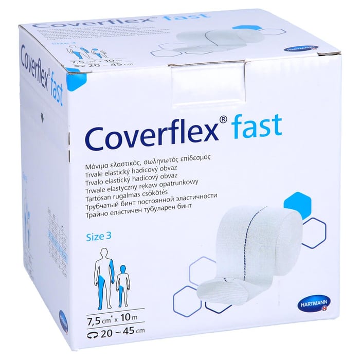 Coverflex fast Schlauchverb.Gr.3 7,5 cmx10 m weiß