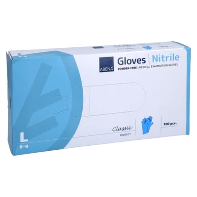 Abena Classic Nitril Unt.Hands.unste.pf L blau