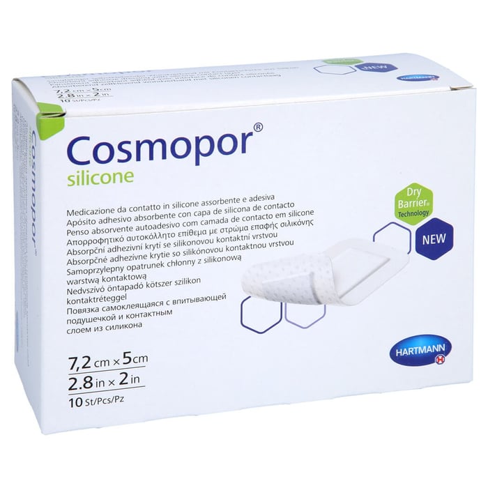Cosmopor silicone 7.2x5cm P10