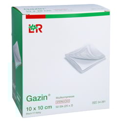 Gazin Mullkomp.10x10 cm steril 8fach + Prisoma