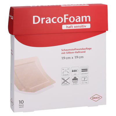 Dracofoam Haft sensitiv Schaumst.Wund.19x19 cm