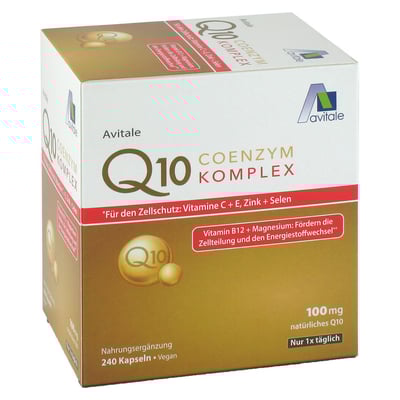 Coenzym Q10 100mg Kapseln+Vitamine+Mineralstoffe