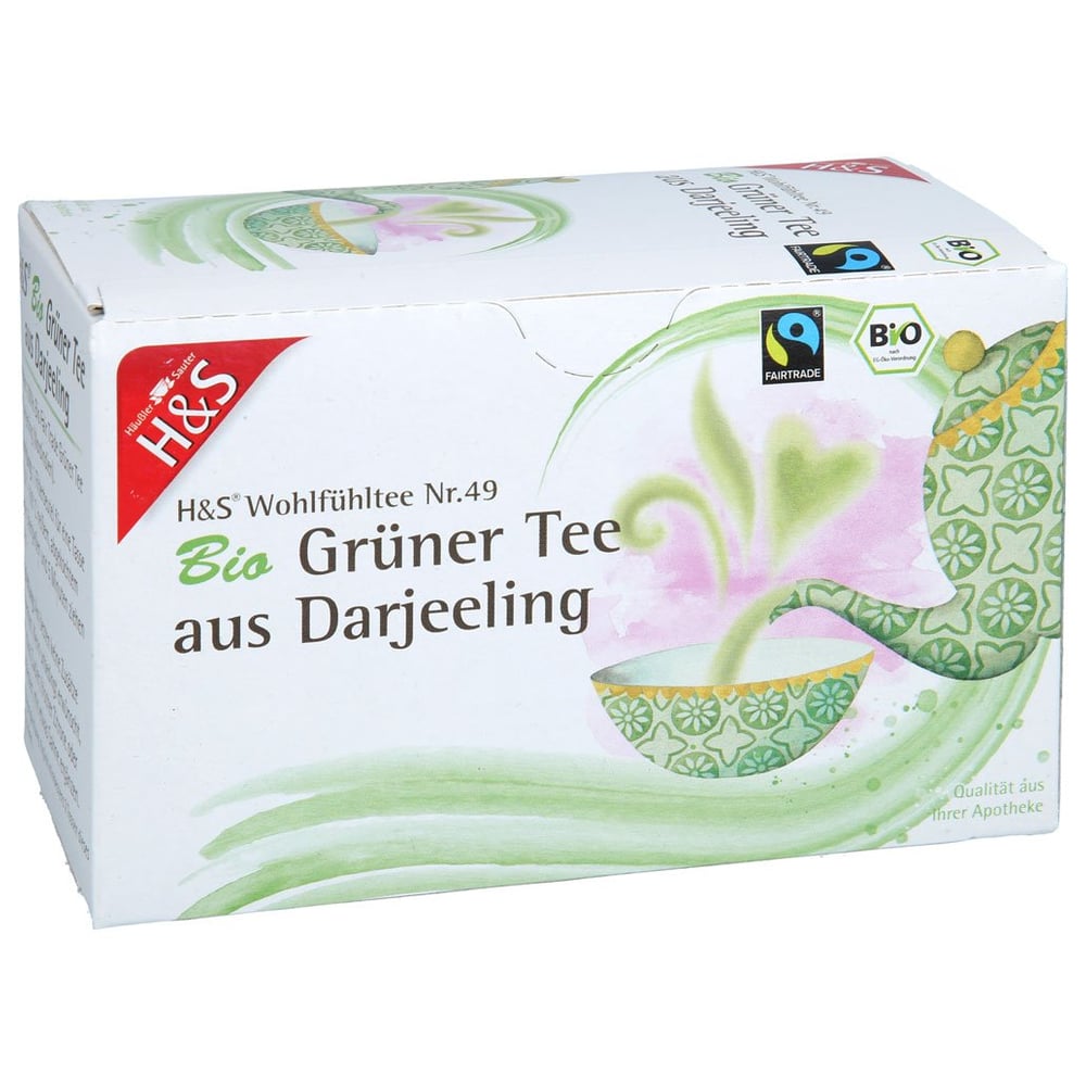 H&S Bio Grüner Tee aus Darjeeling Filterbeutel