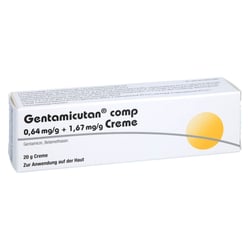 Gentamicutan comp 0.64 mg/g + 1.67 mg/g Creme