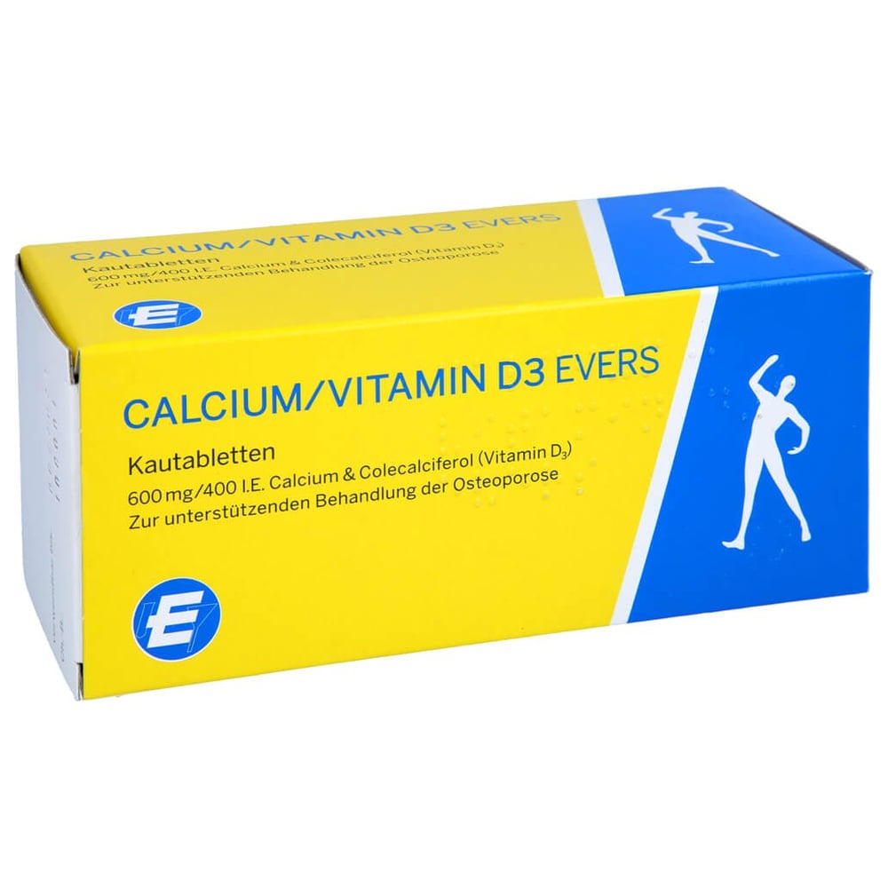 Calcium/Vitamin D3 Evers 600 mg/400 I.E.