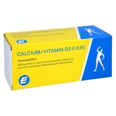 Calcium/Vitamin D3 Evers 600 mg/400 I.E.