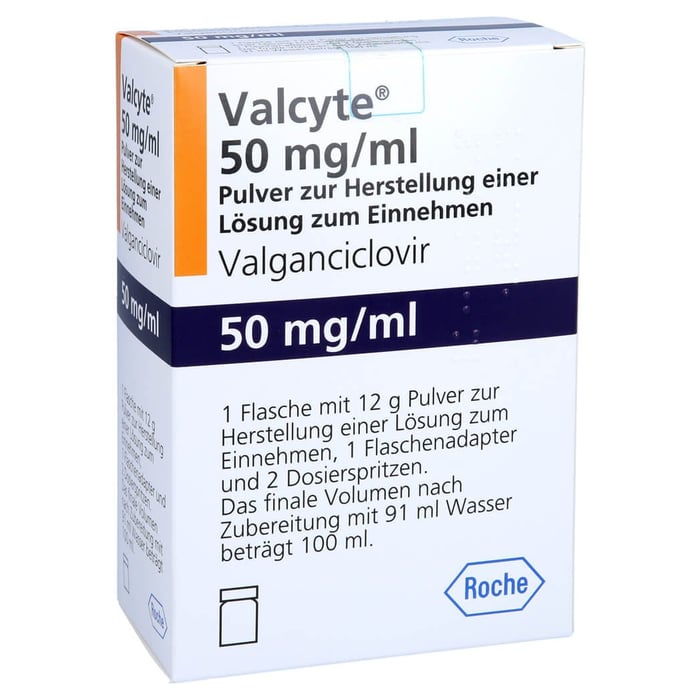 Valcyte 50 mg/ml Einnehmen