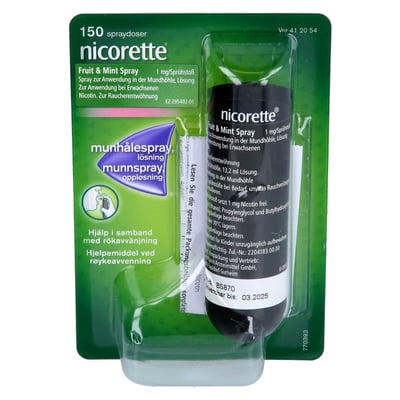 Nicorette Fruit & Mint Spray 1 mg/Sprühstoß