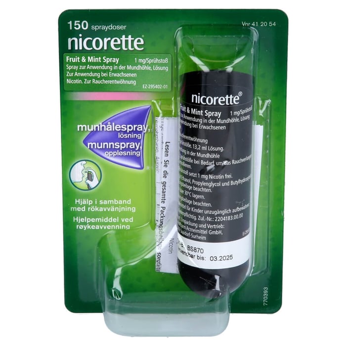 Nicorette Fruit & Mint Spray 1 mg/Sprühstoß