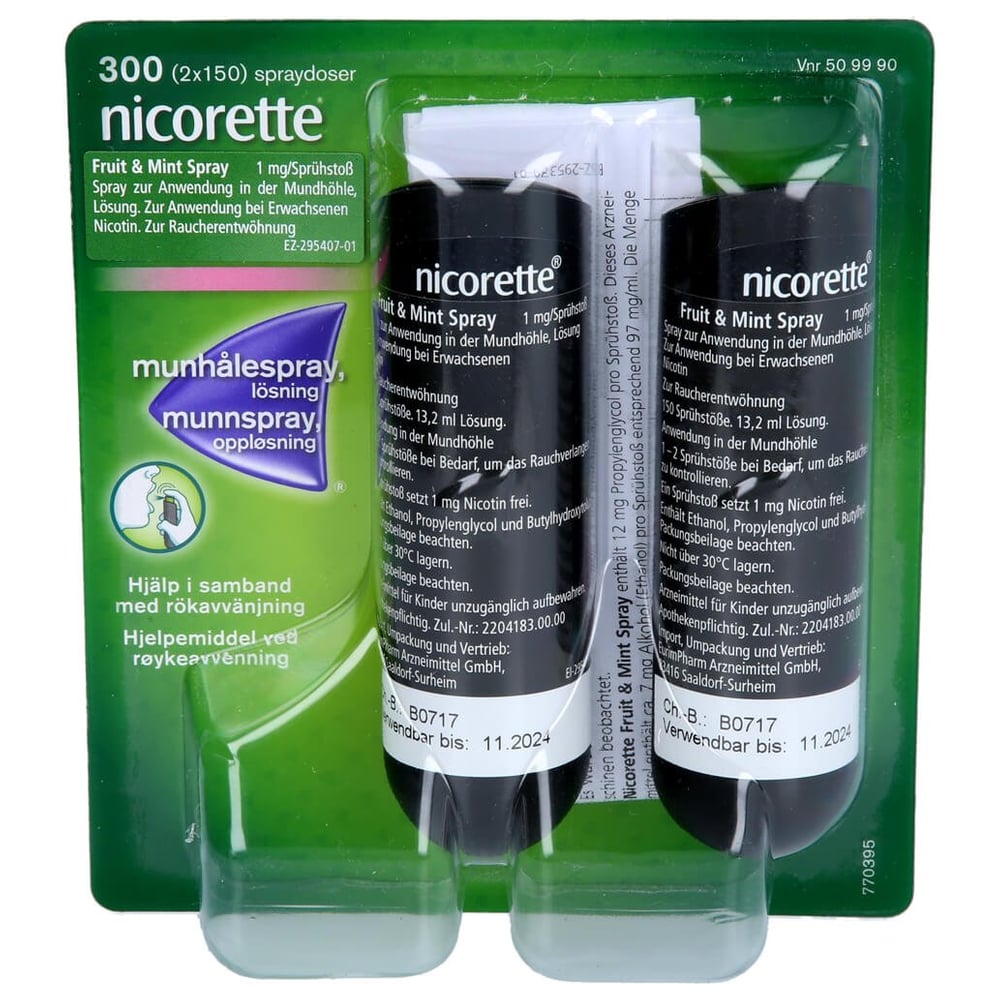 Nicorette Fruit & Mint Spray 1 mg/Sprühstoß