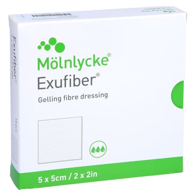 Exufiber 5x5 cm Gel Faser Produktbild 1