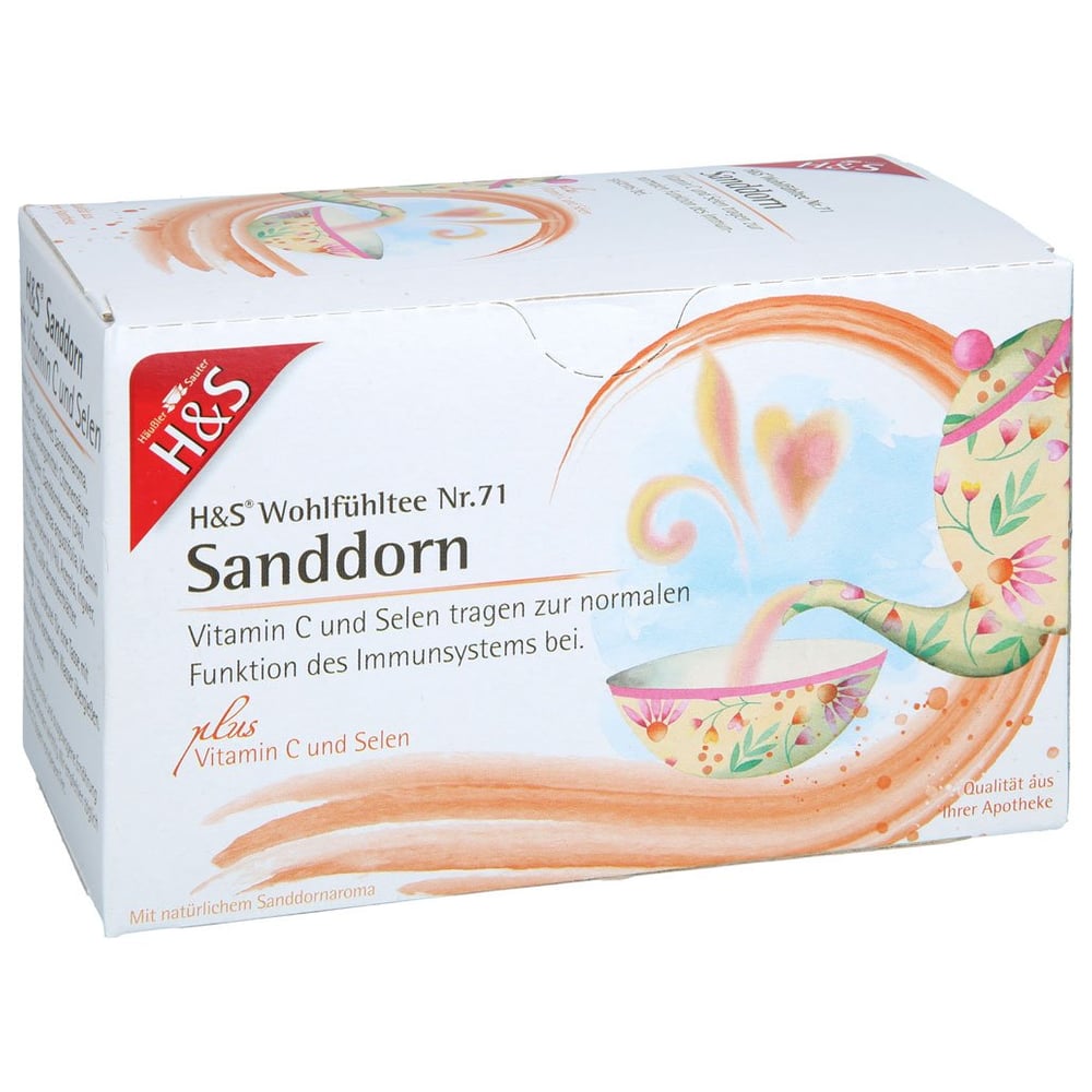 H&S Sanddorn m.Vitamin C und Selen Filterbeutel