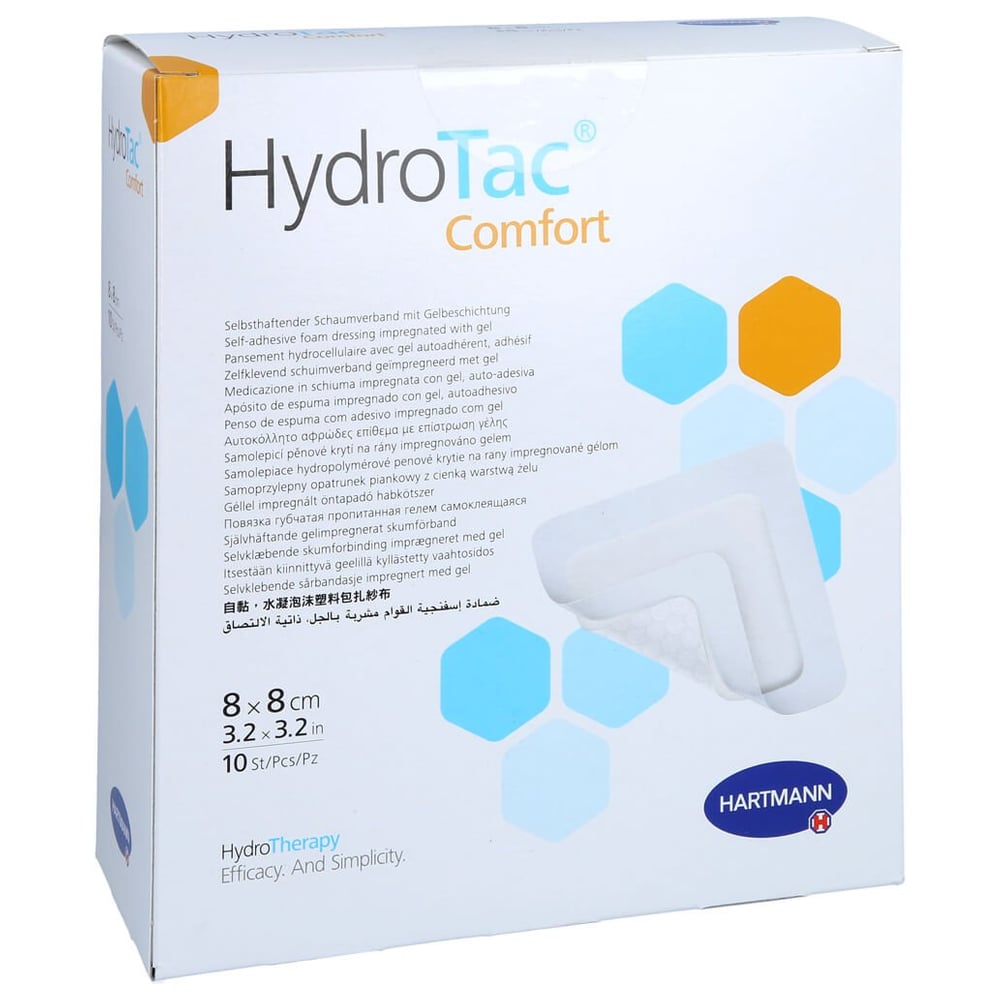 Hydrotac comfort Schaumverband 8x8 cm steril