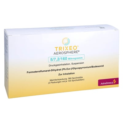 Trixeo Aerosphere 5/7.2/160 ug Druckgasinh.120ED