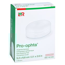 PRO-OPHTA Augenkompresse 5,3x6,6 cm steril
