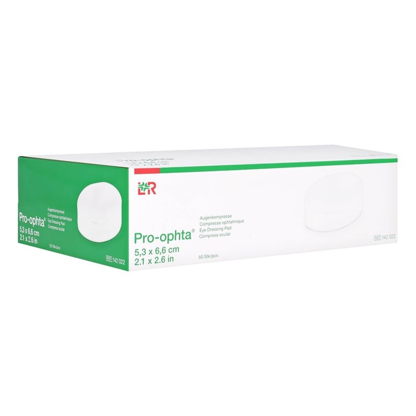 PRO-OPHTA Augenkompresse 5,3x6,6 cm unsteril Lohmann & Rauscher