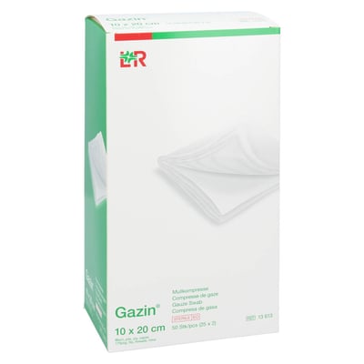 Gazin Mullkomp.10x20 cm steril 8fach B2B Medical