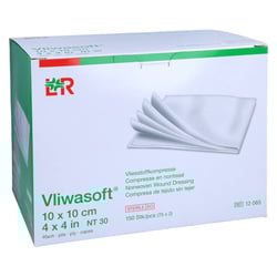 Vliwasoft Vlieskompressen steril 10x10 cm 4l. B2B Medical