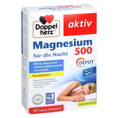 Doppelherz Magnesium 500 für die Nacht
