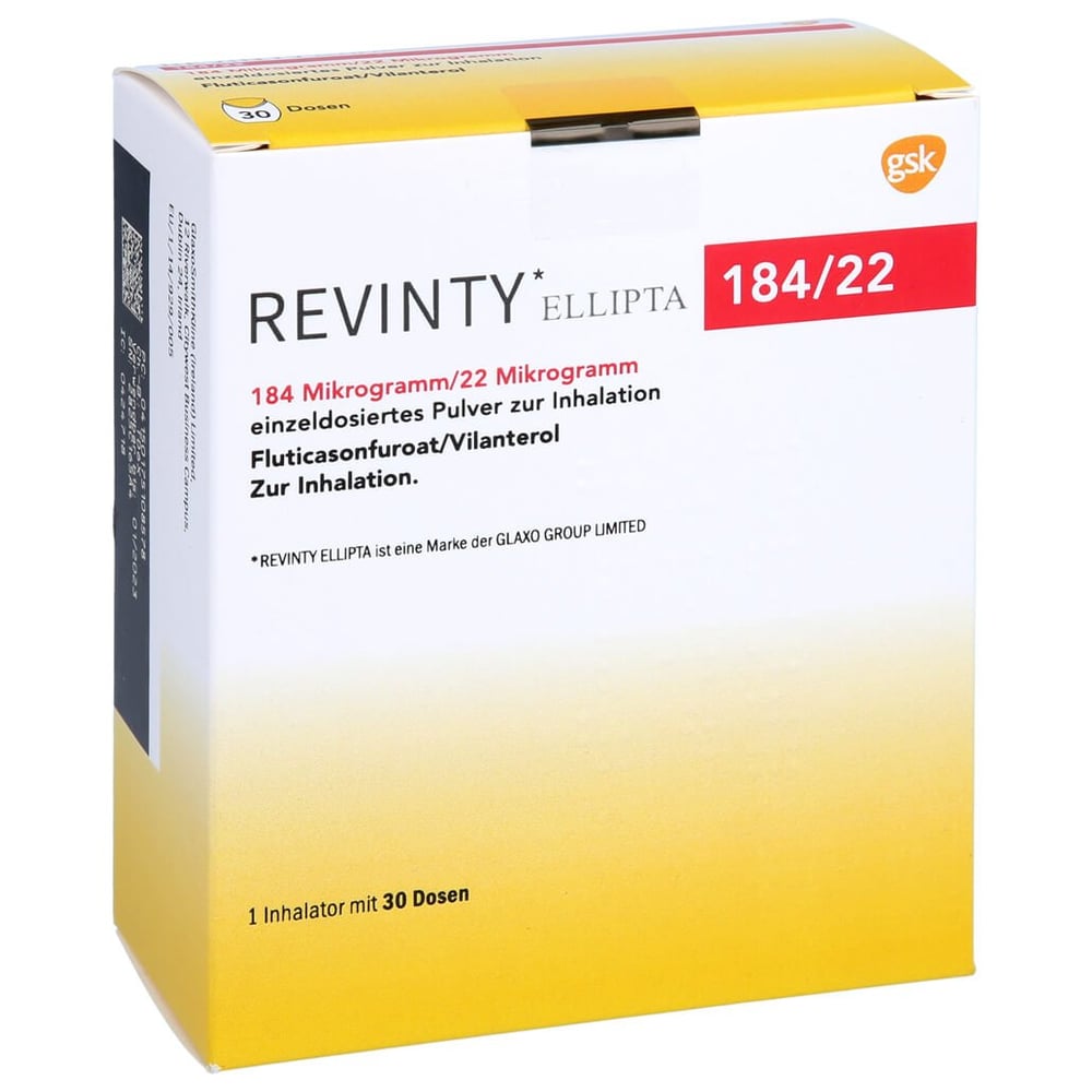 Revinty Ellipta 184 ug/22 ug einzeld.P.Inh.30ED