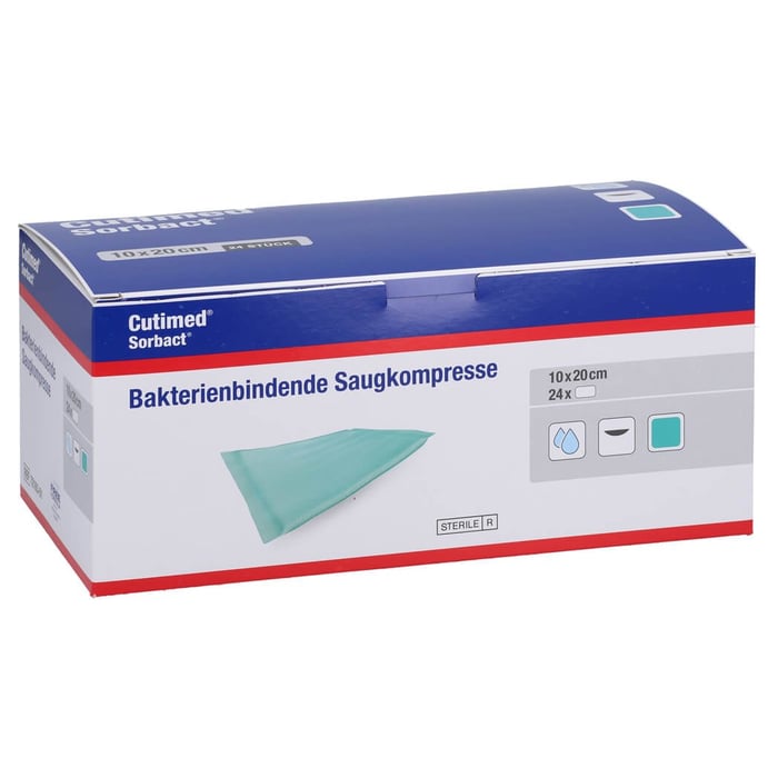 Cutimed Sorbact Saugkompressen 10x20 cm