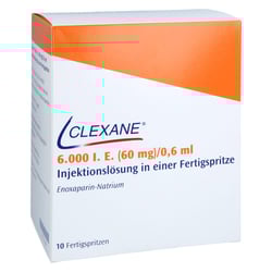 Clexane 6000 I.E. (60 mg)/0,6 ml Injektionslösung