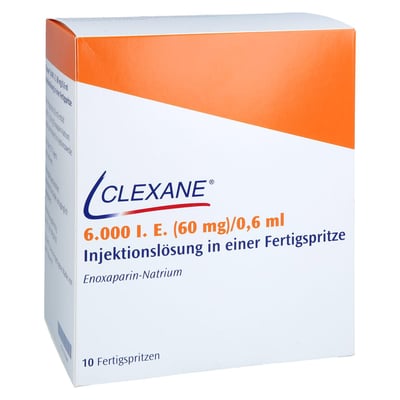 Clexane 6000 I.E. (60 mg)/0,6 ml Injektionslösung