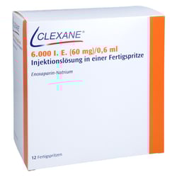 Clexane 6000 I.E. (60 mg)/0,6 ml Injektionslösung
