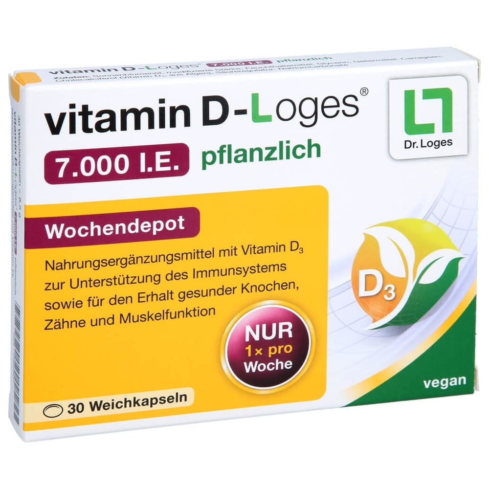 Vitamin D-loges 7.000 I.e. pflanzlich Wochendepot