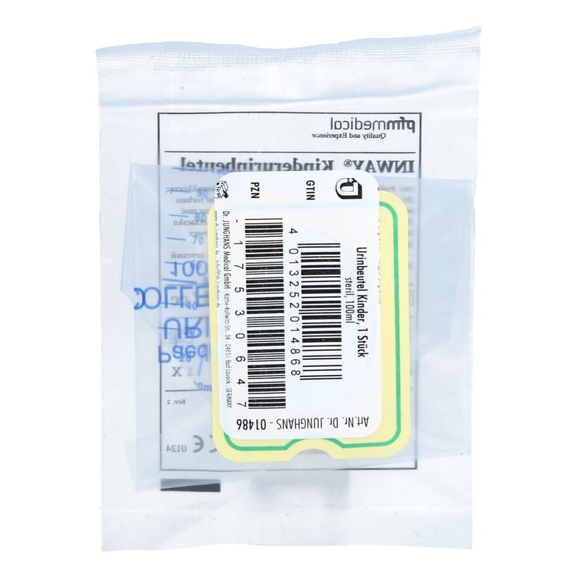 Urinbeutel 100 ml für Kinder steril