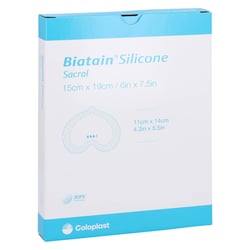 Biatain Silicone Schaumverband Sakrum klein 15x19 cm Docpharm