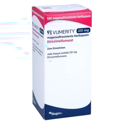 Vumerity 231 mg magensaftresis.Hartkapseln 30 Tage