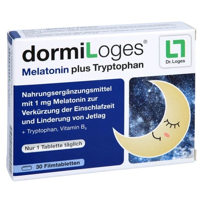 dormiLoges 1mg Melatonin plus Tryptophan
