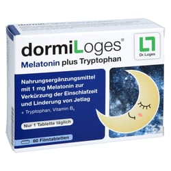 dormiloges 1 mg Melatonin plus Tryptophan