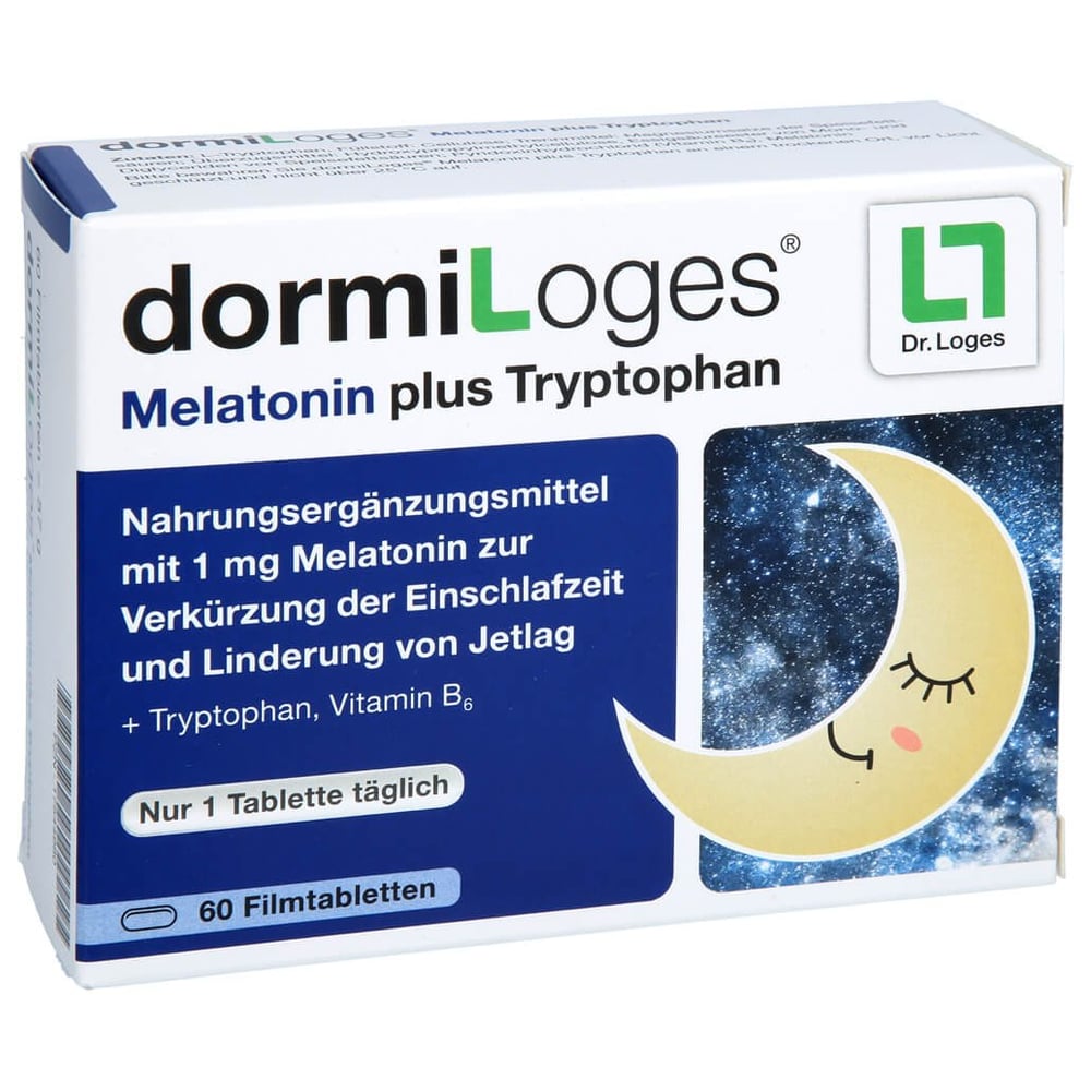 dormiLoges 1mg Melatonin plus Tryptophan