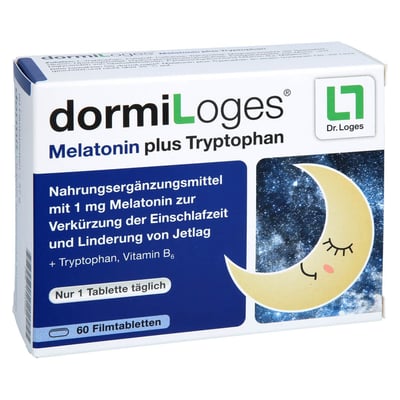 dormiLoges 1mg Melatonin plus Tryptophan