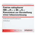 Cotrim-ratiopharm 400 mg/5 ml+80 mg/5 ml Konzentrat Inf-Lösung Produktbild 2