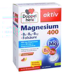 Doppelherz Magnesium 400 + B1 + B6 + B12 +Folsäure