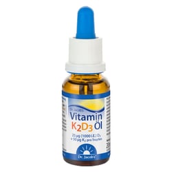 Dr. Jacob's Vitamin K2D3 Öl 1000 IE/50 mcg D3+K2 640 Tropfen