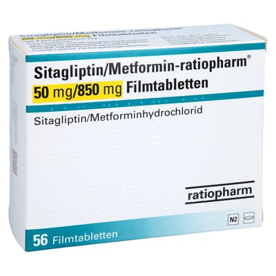 Sitagliptin/Metformin-ratiopharm 50 mg/850 mg