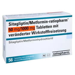 SITAGLIPTIN/Metformin-ratiopharm 50 mg/1000 mg TVW