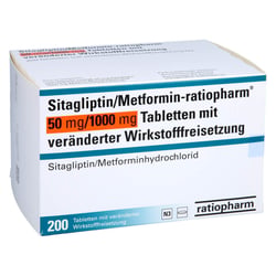 SITAGLIPTIN/Metformin-ratiopharm 50 mg/1000 mg TVW