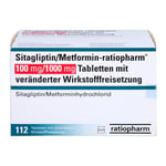SITAGLIPTIN/Metformin-ratiopharm 100 mg/1000 mg TVW Produktbild 2