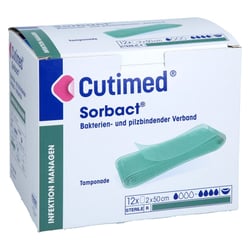 Cutimed Sorbact Tamponaden 2x50 cm Avitamed