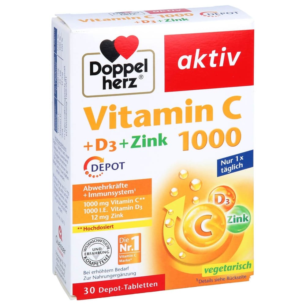 Doppelherz Vitamin C 1000+D3+Zink Depot