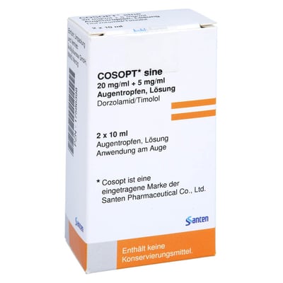 Cosopt sine 20mg/ml+5mg/ml