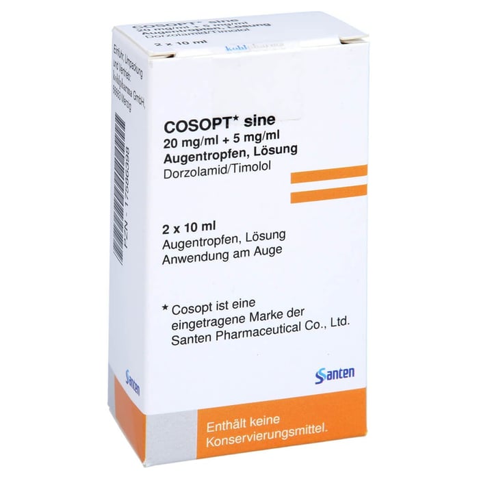 Cosopt sine 20mg/ml+5mg/ml